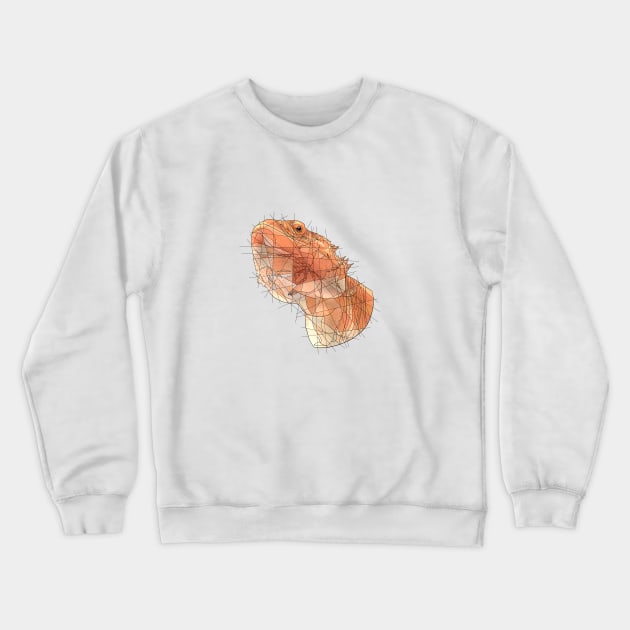 Calcifer the Bearded Dragon Crewneck Sweatshirt by Blacklightco